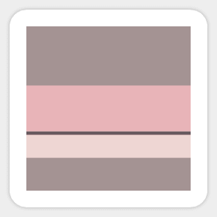 A tremendous fuse of Dirty Purple, Grey, Lotion Pink and Pale Chestnut stripes. Sticker